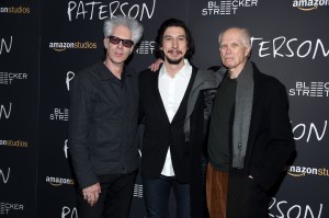 Jim Jarmusch, Adam Driver, and Ron Padgett