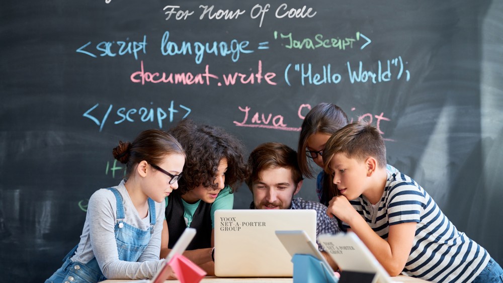 A visual for Yoox-Net-a-porter's "Hour of Code"