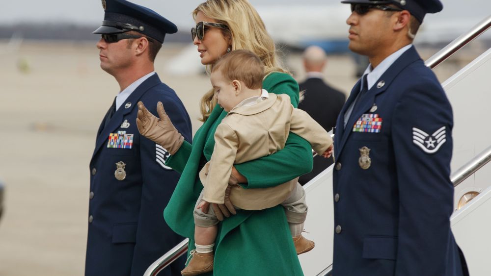 Ivanka Trump Andrews Air Force Inauguration