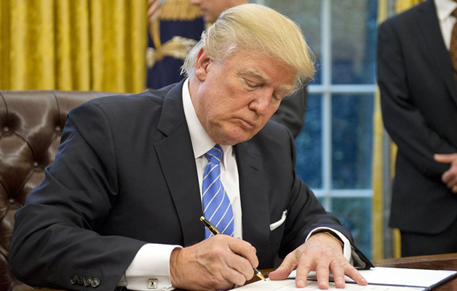 President Trump three executive orders