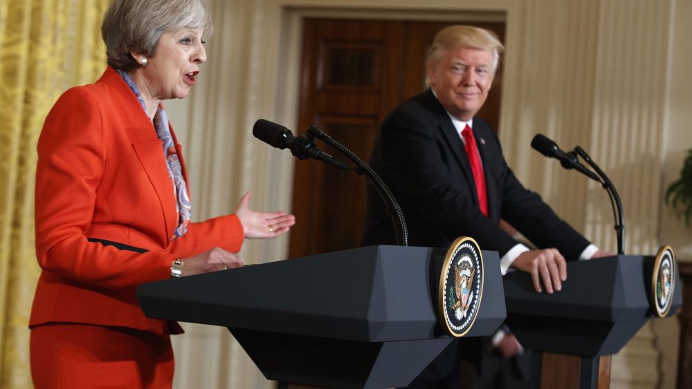 Trump Meets British PM in Oval Office, Talks to Mexican President