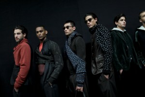 Backstage at Giorgio Armani Men's Fall 2017