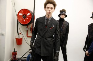 Backstage at Dior Homme Men's Fall 2017