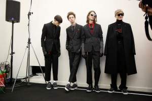 Backstage at Dior Homme Men's Fall 2017