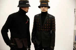 Backstage at Dior Homme Men's Fall 2017