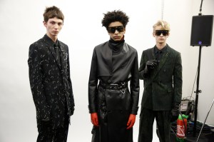 Backstage at Dior Homme Men's Fall 2017