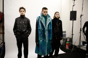 Backstage at Dior Homme Men's Fall 2017
