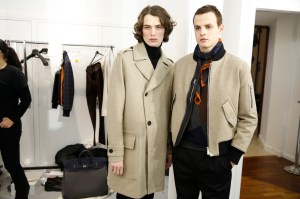 Backstage at Hermès Men's Fall 2017
