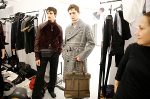 Backstage at Hermès Men's Fall 2017