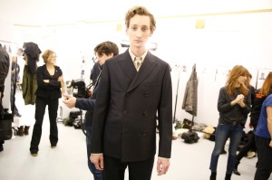 Backstage at Hermès Men's Fall 2017
