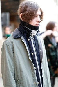 Backstage at Sacai Men's Fall 2017