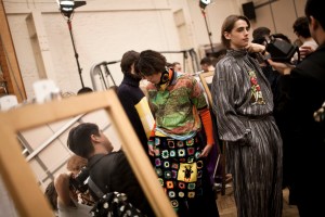 Backstage at J.W. Anderson Men's Fall 2017