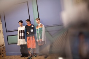Backstage at J.W. Anderson Men's Fall 2017