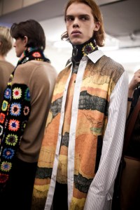 Backstage at J.W. Anderson Men's Fall 2017