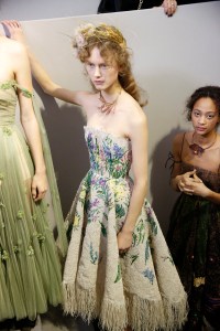Backstage at Christian Dior Couture Spring 2017