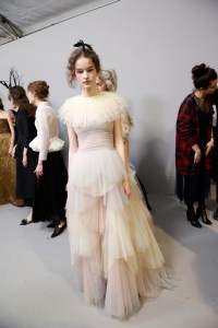 Backstage at Christian Dior Couture Spring 2017