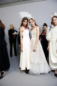 Backstage at Christian Dior Couture Spring 2017