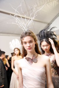 Backstage at Christian Dior Couture Spring 2017