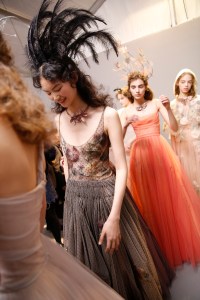 Backstage at Christian Dior Couture Spring 2017