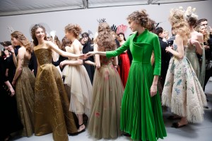Backstage at Christian Dior Couture Spring 2017