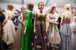 Backstage at Christian Dior Couture Spring 2017