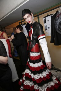 Backstage at Jean Paul Gaultier Couture Spring 2017