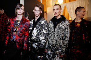 Backstage at Balmain Homme Men's Fall 2017