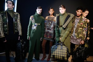 Backstage at Balmain Homme Men's Fall 2017