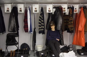 Backstage at Dries Van Noten Men's Fall 2017