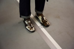 Backstage at Dries Van Noten Men's Fall 2017