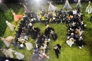 Dior created a garden for its Couture SS17 show set