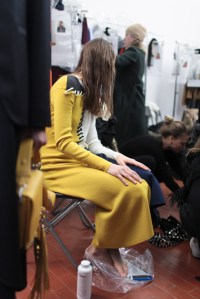 Backstage at Cédric Charlier Men's Fall 2017