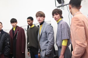Backstage at Cédric Charlier Men's Fall 2017
