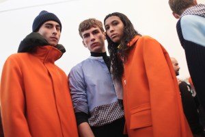 Backstage at Cédric Charlier Men's Fall 2017