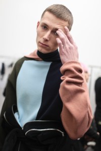 Backstage at Cédric Charlier Men's Fall 2017