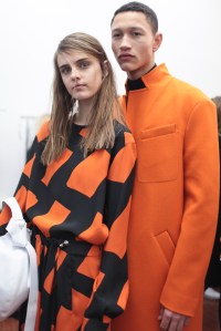 Backstage at Cédric Charlier Men's Fall 2017