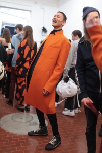 Backstage at Cédric Charlier Men's Fall 2017
