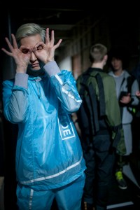 Backstage at Christopher Raeburn Men's Fall 2017