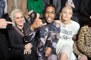 Maria Grazia Chiuri, A$AP Rocky and Paris Jackson