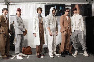Backstage at Ermenegildo Zegna Men's Fall 2017