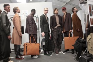 Backstage at Ermenegildo Zegna Men's Fall 2017