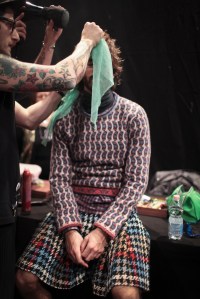 Backstage at Etro Men's Fall 2017