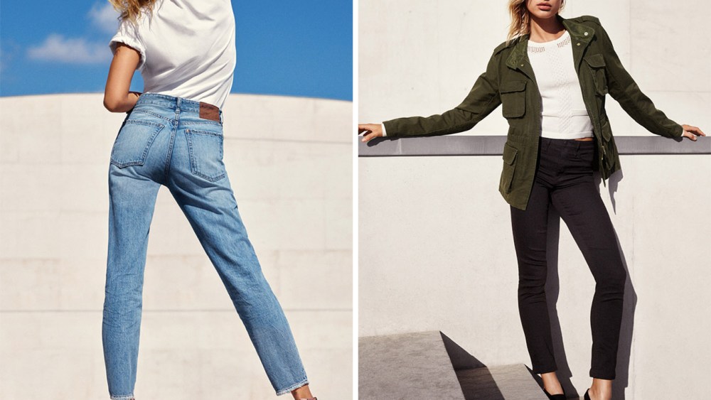 A visual of H&M's Denim Days campaign featuring Hailey Baldwin.
