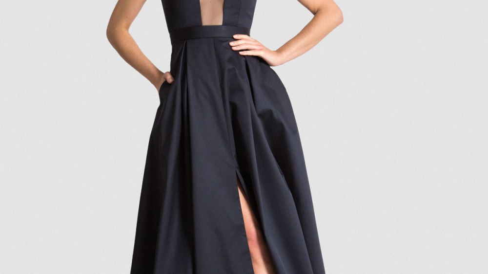 Vaute Couture vegan satin gown