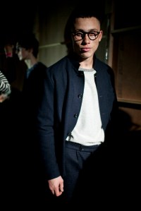 Backstage at Oliver Spencer Men's Fall 2017