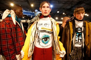 Backstage at Kenzo Men's Fall 2017