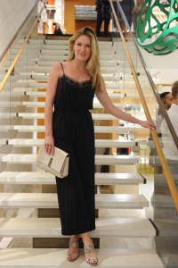 Sarah Arison at the Miami Design District Louis Vuitton store.