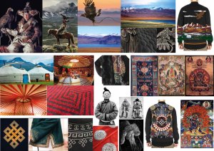 "Inspired this season by the eagle hunters of mongolia, tents, culture, history and their traditional clothing." — creative team, Les Benjamins