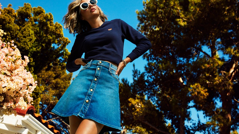 Miranda Kerr Mother mini skirt collaboration