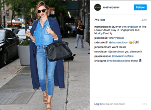 Miranda Kerr Mother denim on denim